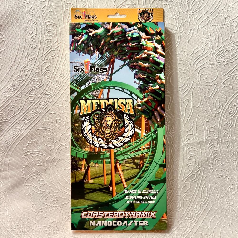Coasterdynamix Nanocoaster Medusa Six Flags Roller Coaster Mini Model